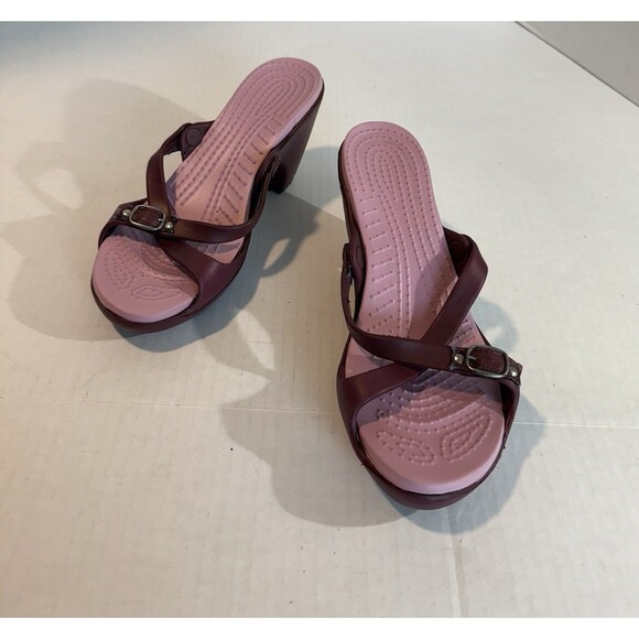 CROCS Shoes - Women’s Pink Platform Slide Sandals